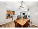 Cozy dining area adjacent to an open-concept kitchen and living room, perfect for Gathering gatherings at 1233 Updyke Dr, Johns Island, SC 29455