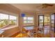 Dining area with views, overlooking a balcony and tranquil water views at 1392 Eden Rd, Awendaw, SC 29429