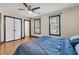 Cozy bedroom offers hardwood floors, natural light, and closet at 1628 Point Park Dr, Johns Island, SC 29455