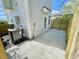 Small fenced backyard features a concrete patio area with AC unit at 1956 Beech Ave, North Charleston, SC 29405