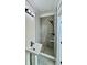 Bathroom boasts a stand-alone sink and modern shower stall with gray tile at 1956 Beech Ave, North Charleston, SC 29405