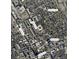 Aerial view of the neighborhood with nearby streets, Marion Square, and Calhoun Street at 2 Hanover St, Charleston, SC 29403