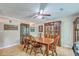 Formal dining room with hardwood floors and traditional furniture at 201 Hunt Club Dr, Summerville, SC 29485