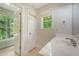 Bathroom featuring white vanity with white sink and window at 2037 Shell Ring Cir, Mount Pleasant, SC 29466