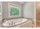 Bright bathroom featuring a soaking tub with jets under a window with wooded view at 2037 Shell Ring Cir, Mount Pleasant, SC 29466