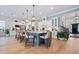 Spacious kitchen features a large island, white cabinetry, stainless steel appliances, and pendant lighting at 332 Fish Creek Ct, Summerville, SC 29486