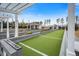 Bocce ball court, exterior benches, and pergola in a neighborhood common area at 332 Fish Creek Ct, Summerville, SC 29486