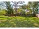 Expansive grassy backyard featuring a privacy fence, offering ample space for outdoor activities and relaxation at 3683 Nassas St, Mount Pleasant, SC 29466