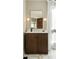 Bathroom vanity features marble countertop and modern fixtures, stylish lighting at 40 Dunnemann Ave, Charleston, SC 29403