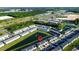 Beautiful aerial view of community with pond near shopping and highway at 484 Trotters Ln, Moncks Corner, SC 29461