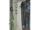 Cozy bathroom features a shower with nature-themed curtain and practical storage shelves at 4869 Slans Island Rd, Hollywood, SC 29449
