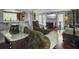 Comfortable living area connected to the kitchen, complemented by stylish furnishings and French doors at 4869 Slans Island Rd, Hollywood, SC 29449