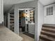 Spacious pantry with ample storage and shelving, conveniently located near the kitchen and back door for easy access at 4869 Slans Island Rd, Hollywood, SC 29449
