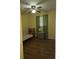 Bedroom with wood floors, window and green walls at 5937 Willard Dr, Hanahan, SC 29410