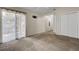 Bedroom featuring carpet, patio access, closet and neutral paint at 621 Temple Rd # A, Ladson, SC 29456