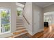 Staircase with hardwood treads and natural light, creating a welcoming ambiance at 642 Harbor Creek Pl # 21, Charleston, SC 29412
