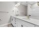 Bright bathroom featuring double sinks with quartz countertops and bronze fixtures at 739 Maynard Ln, Summerville, SC 29486