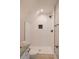 Bathroom features white subway tile shower and granite vanity at 74 Longleaf Dr, Walterboro, SC 29488