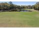 Scenic view of backyard featuring a pond and lush green landscaping at 754 Summerwind Cir, Edisto Island, SC 29438