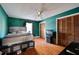 Comfortable bedroom with a ceiling fan and a closet at 7921 Cricket Ct # D, North Charleston, SC 29418