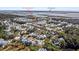 Aerial view of a residential neighborhood near marshy land and waterways at 8067 Jack Island Dr, Johns Island, SC 29455