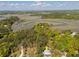 Aerial view of river, marsh and creek access for community at 8551 Pope Landing Rd, Edisto Island, SC 29438