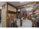 Spacious unfinished basement area perfect for storage with visible framework and utilities at 8551 Pope Landing Rd, Edisto Island, SC 29438