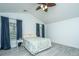 Bedroom features vaulted ceilings, fan, and neutral color palette at 9156 Fieldstone Trce, Summerville, SC 29485