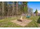 Landscaped backyard featuring a fire pit for outdoor gatherings and enjoyment at 1019 Victoria Pointe Ln, Summerville, SC 29485