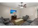 Relaxing living room area offering a TV and wood flooring, perfect for entertaining at 1019 Victoria Pointe Ln, Summerville, SC 29485