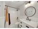 Well-lit bathroom features a shower-tub combo, modern vanity, and stylish finishes at 1027 Island View Ct, Charleston, SC 29492
