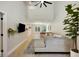 Comfortable living room with a large sectional sofa and view to the kitchen and dining area at 1027 Island View Ct, Charleston, SC 29492