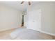 A large closet and neutral carpet create a blank canvas in this cozy bedroom at 108 Gaslight Blvd, Summerville, SC 29483