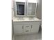 Bathroom features a double sink vanity, framed mirrors, and a white countertop at 1300 Park West Blvd # 516, Mount Pleasant, SC 29466