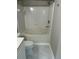 Clean, white bathroom featuring a tub/shower combination and sleek design elements at 1300 Park West Blvd # 516, Mount Pleasant, SC 29466