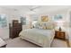 Serene bedroom featuring a comfortable bed, stylish furnishings, and plenty of natural light at 1454 Seminole St, Mount Pleasant, SC 29464