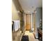 Bathroom featuring a marble countertop, tile floor, and a walk-in shower at 150 Bee St # 611, Charleston, SC 29401
