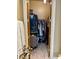 Well-organized closet with clothing racks and shelves for ample storage space at 150 Bee St # 611, Charleston, SC 29401