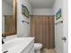 Cozy bathroom featuring neutral tones, modern fixtures, and a shower at 1513 Thin Pine Dr, Johns Island, SC 29455