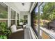 Relaxing porch with comfortable outdoor seating, a ceiling fan, and views of the yard at 1513 Thin Pine Dr, Johns Island, SC 29455