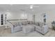 Upstairs living area with a large sectional sofa, ceiling fan, recessed lighting, and neutral tones throughout at 1814 Grovehurst Dr, Charleston, SC 29414