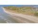 Expansive aerial view of Sullivan's Island beach and homes with ocean view at 2114 Pettigrew St, Sullivans Island, SC 29482