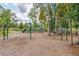 Community playground featuring swings, slides, and climbing structures amidst a scenic, wooded area at 2308 Watchtower Ln, Charleston, SC 29414