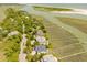 Aerial view of waterfront homes with private docks extending into the marsh at 2401 Racquet Club Dr, Seabrook Island, SC 29455