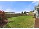 Fenced backyard featuring mature landscaping and lawn at 321 Sanctuary Park Dr, Summerville, SC 29486