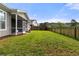 Backyard featuring a lawn and screened-in porch at 321 Sanctuary Park Dr, Summerville, SC 29486