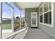 Relaxing screened porch with fan and view to back yard at 321 Sanctuary Park Dr, Summerville, SC 29486