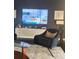 Stylish living room with modern furnishings and a smart TV at 330 Concord St # 11B, Charleston, SC 29401