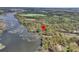 Stunning aerial view of the property, highlighting the waterfront location and lush surroundings at 3610 Legareville Rd, Johns Island, SC 29455