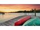 Sunset view on the waterfront with a private dock for kayaking at 3610 Legareville Rd, Johns Island, SC 29455